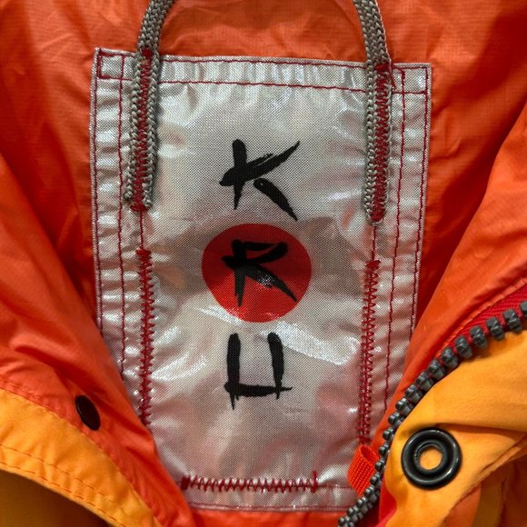 Kru Orange Camouflage print padded jacket - Picture 5 of 5